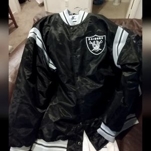 Las Vegas Raiders Starter Snap up Jacket Size 6XL